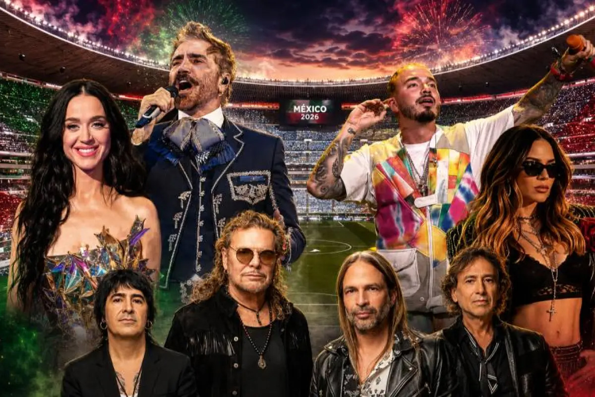 Artistas inauguración Mundial 2026 Estadio Azteca - JBalvin, Alejandro Fernández, Belinda, Maná, Los Ángeles Azules